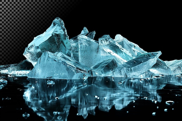 Eisblaue Würfel