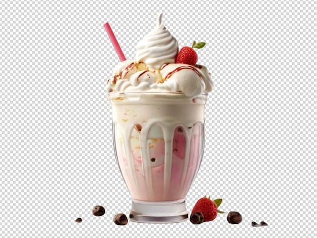 PSD eiscreme milkshake png durchsichtig