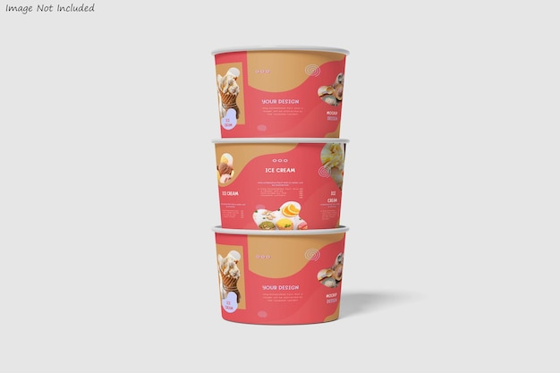 Eiscreme-Mockup