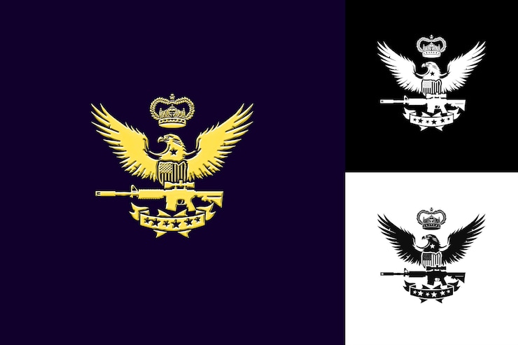 PSD el ejército constitucionalista con un logotipo militar que muestra un símbolo de la cultura mexicana