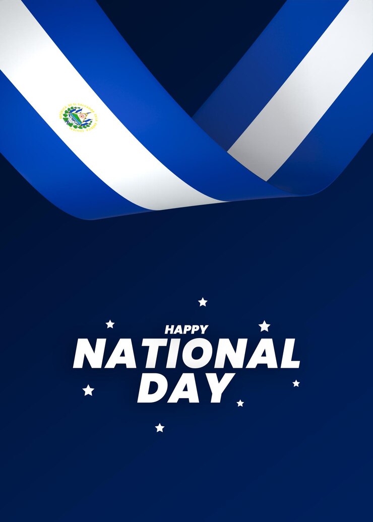 PSD el salvador bandeira elemento design dia da independência nacional bandeira fita psd