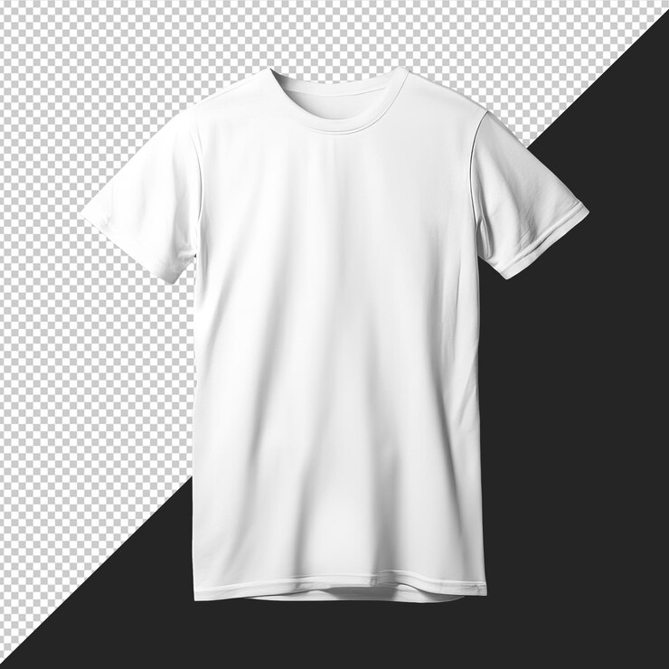Elantera de camiseta negra aislada