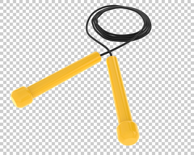 Elastic rope on transparent background 3d rendering illustration