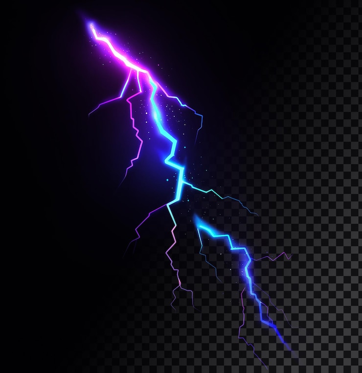 PSD electric lightning bolt