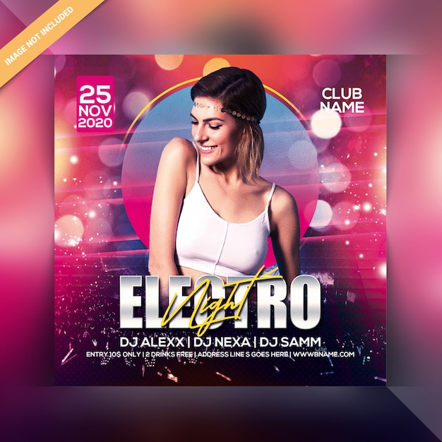 Electro Night Party Flyer