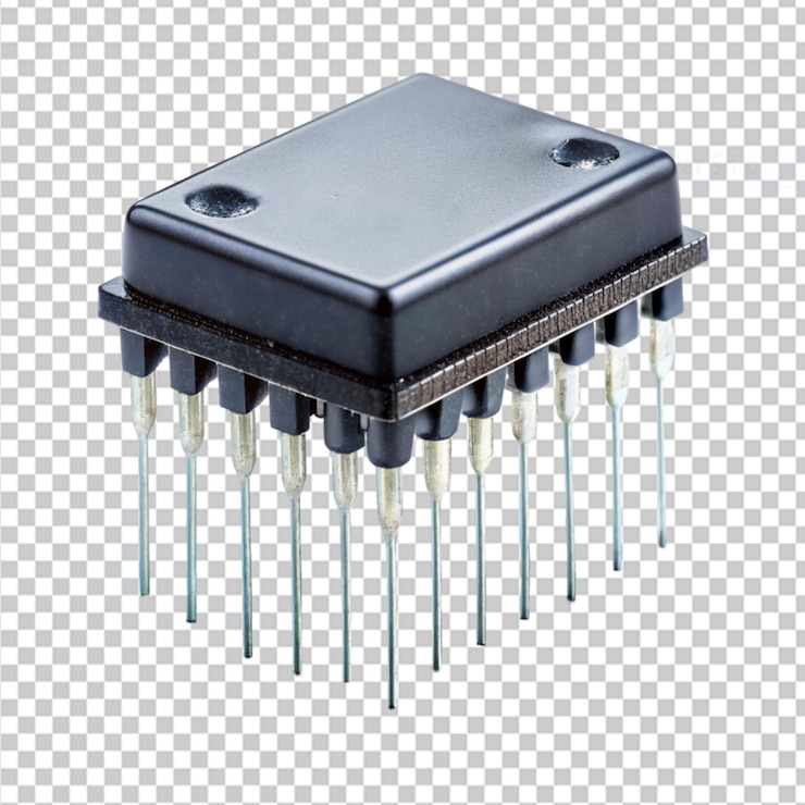 PSD electrónica a prueba de monzones en un fondo transparente