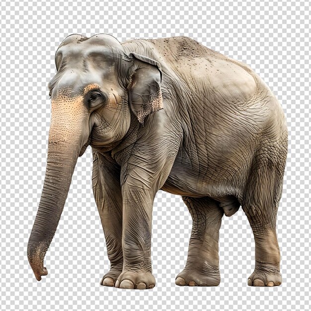 PSD elefant auf einem isolierten hintergrund