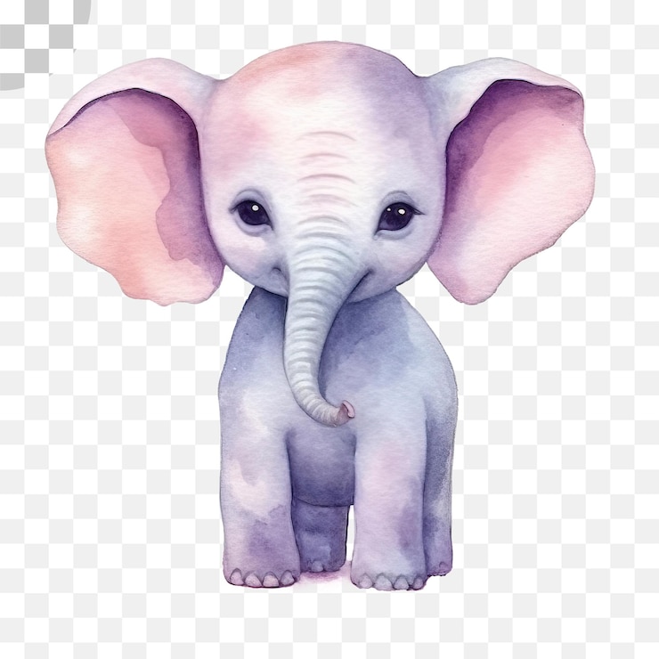 PSD elefante ad acquerello