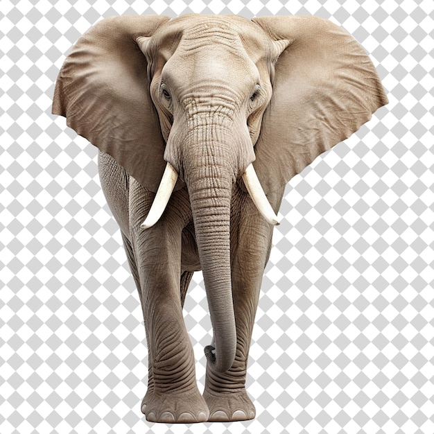 PSD elefante aislado en fondo transparente formato de archivo png