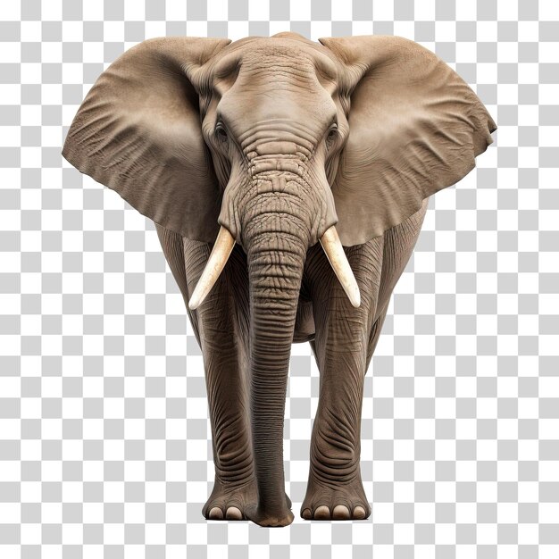 PSD elefante aislado sobre fondo transparente png