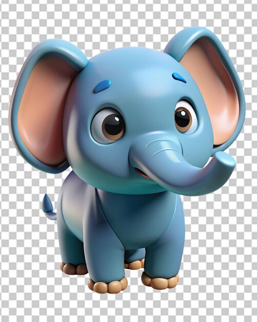 PSD elefante bonito em 3d