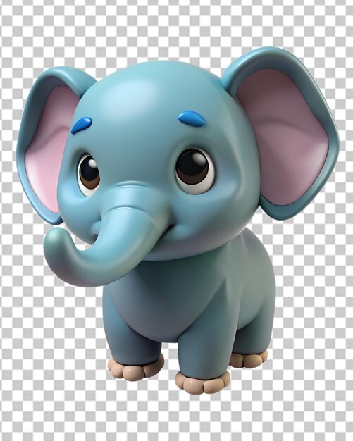 PSD elefante bonito em 3d