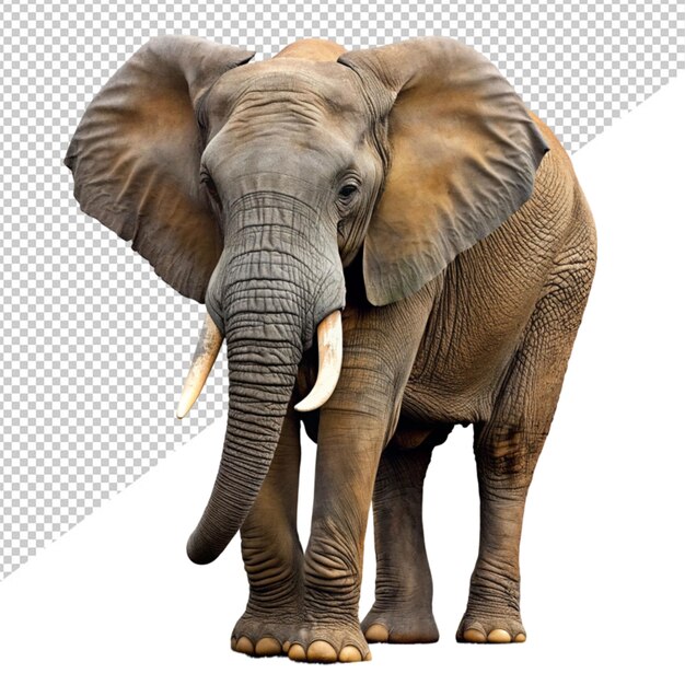 PSD elefante em fundo transparente