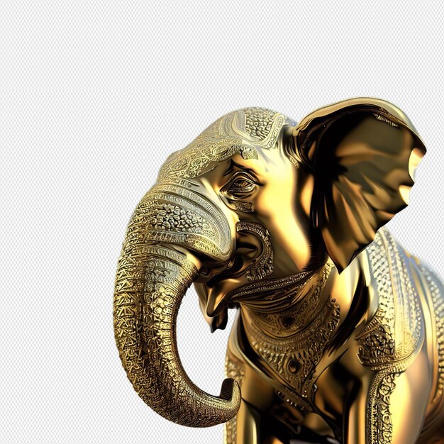 PSD elefante feito de metal