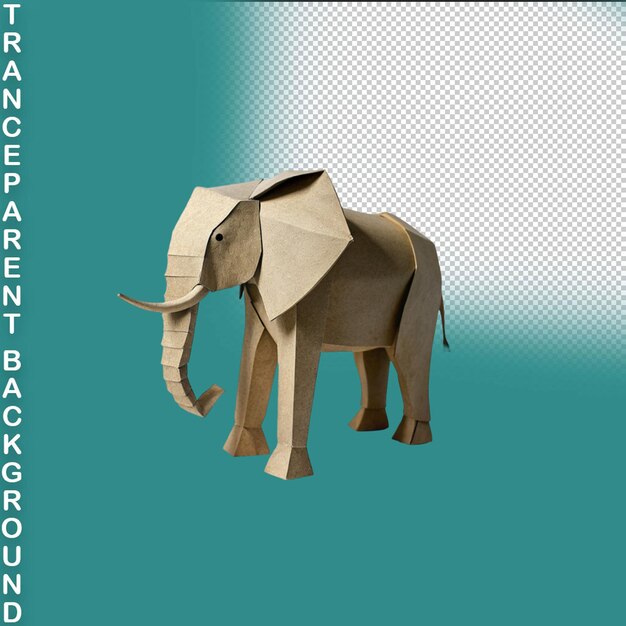 PSD elefante isolado em fundo transparente