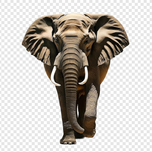 PSD elefante png aislado en un fondo transparente