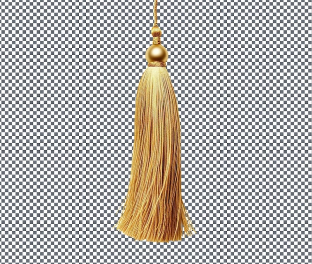 Elegança Tassel dourado isolado em fundo transparente
