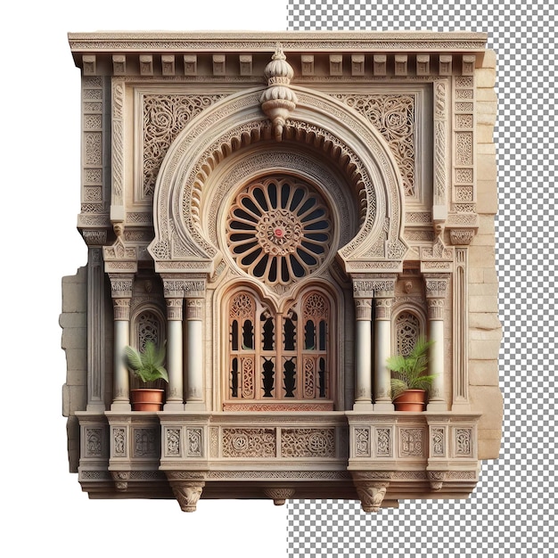 PSD elegancia de entrada puerta 3d aislada en fondo png