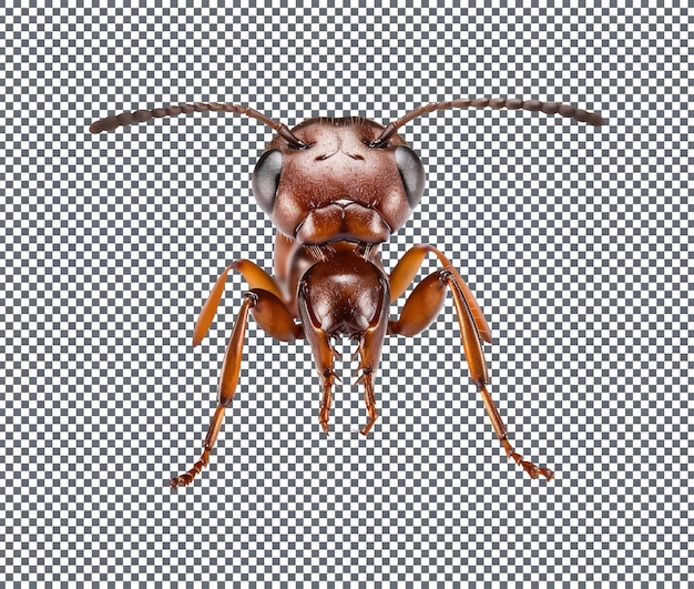 elegant ant isolated on transparent background