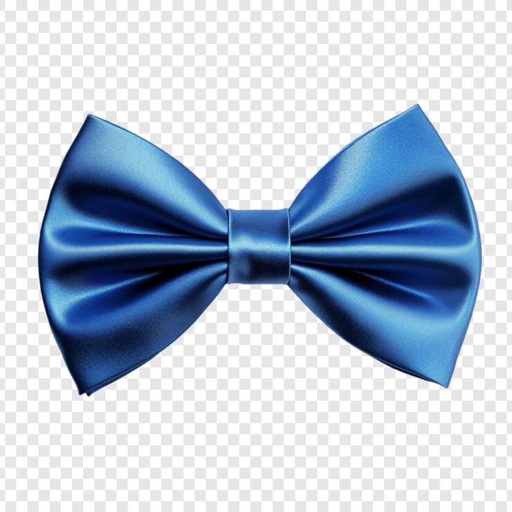 PSD elegant blue bow tie fashion accessory stile di abbigliamento maschile