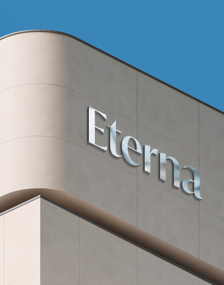 PSD elegant corporate building signage mockup (mockup für elegante firmenbauschilder)