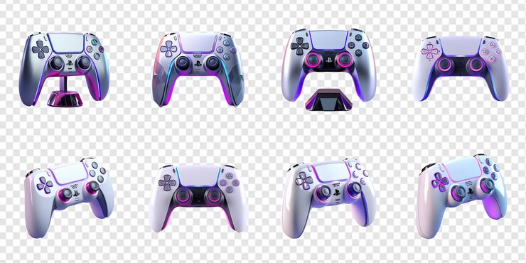 PSD elegant joystick wireless png collezione