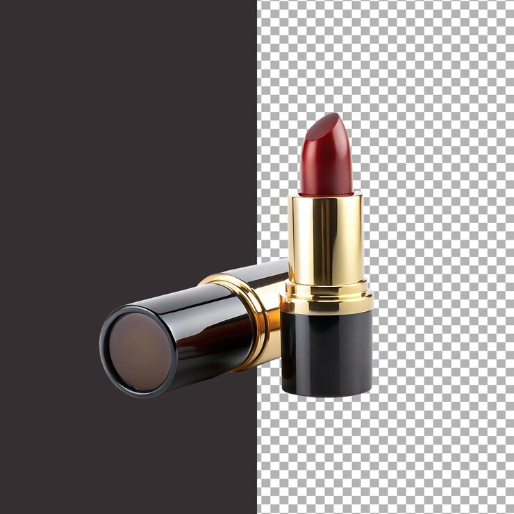 Elegant Lipstick in Gold and Black Packaging