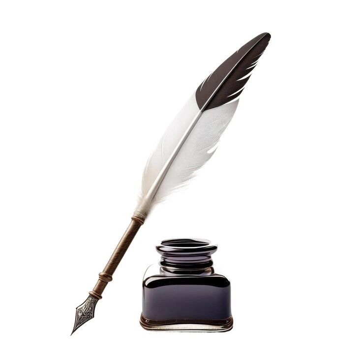 PSD elegant quill stift tinte