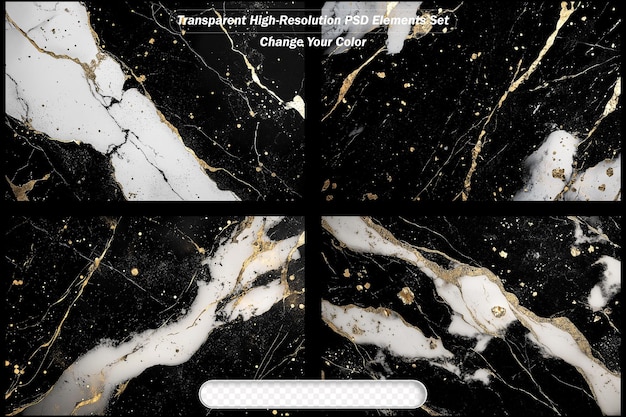 Elegant Schwarz- und Goldmarmor-Hintergrund