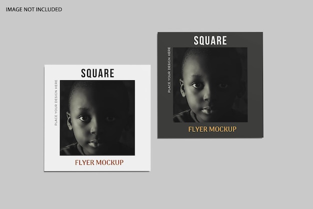 Elegant Square Flyer Mockup