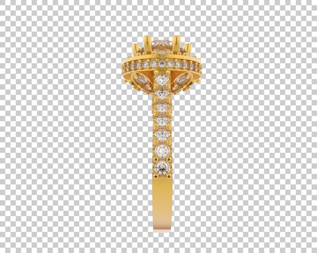 El elegante anillo de oro y diamante Halo