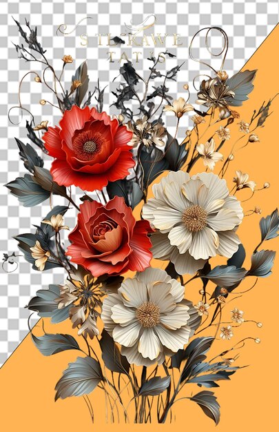 Elegante blumendesigns png