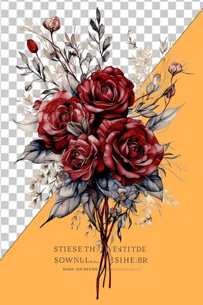 Elegante blumendesigns png