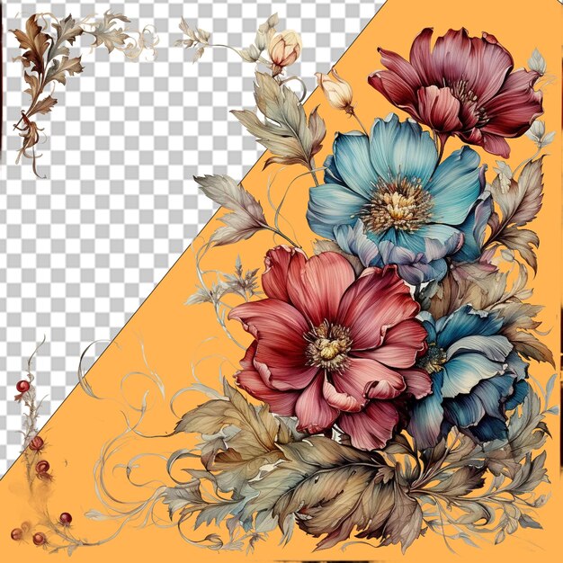 Elegante blumenmuster png