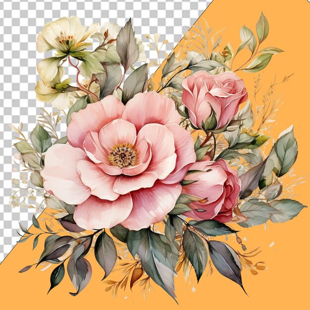 Elegante blumenmuster png