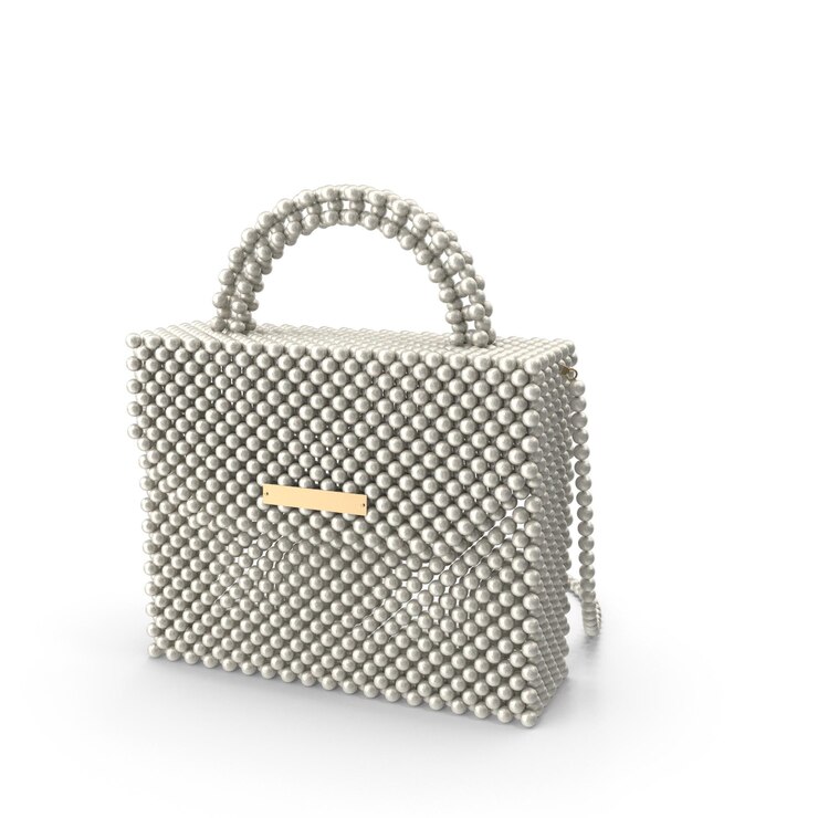 PSD elegante bolso de cuentas render perlas y lujo