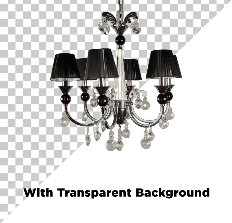 PSD elegante candelabro de cristal