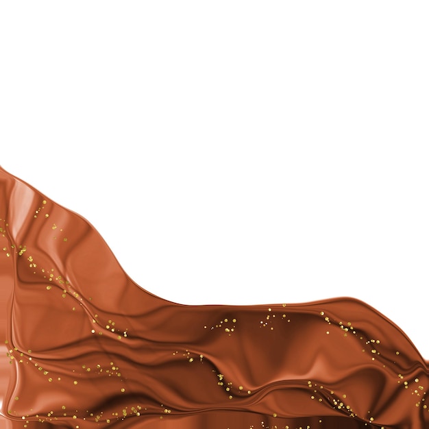 Elegante clipart de tinta de cobre em fundo transparente Perfeito para projetos de design elegante