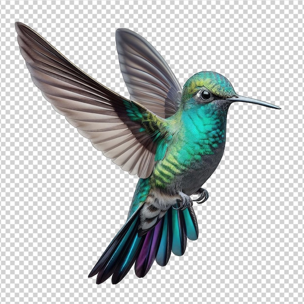 PSD elegante colibrí percha png