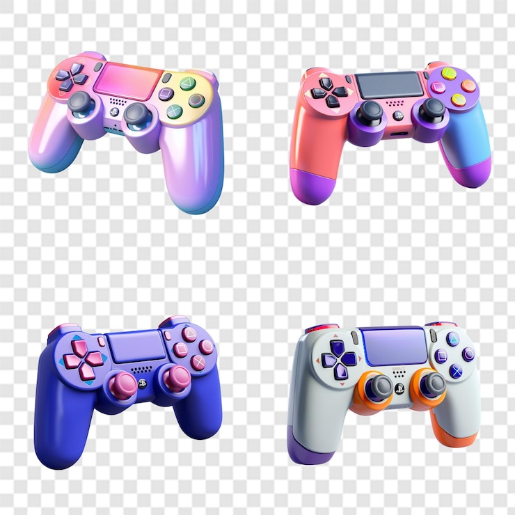 PSD elegante collezione di joystick png