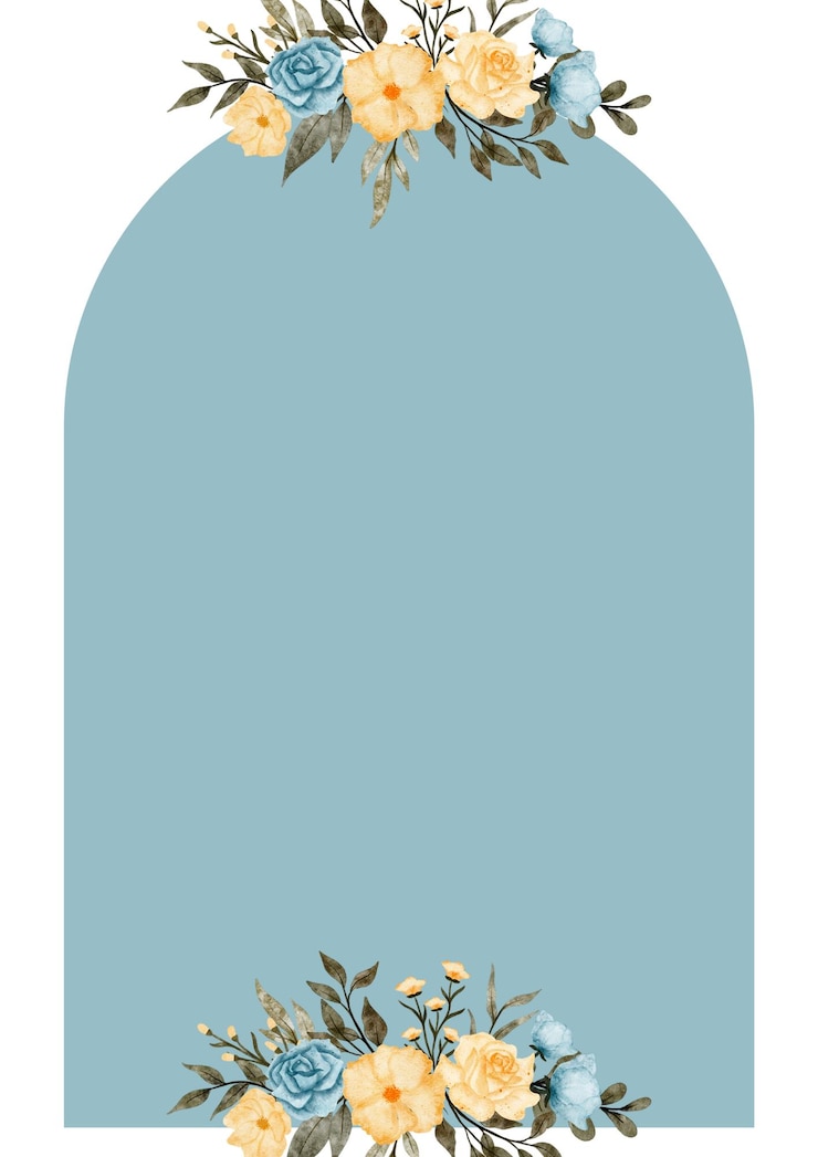 PSD elegante convite de casamento de arco floral