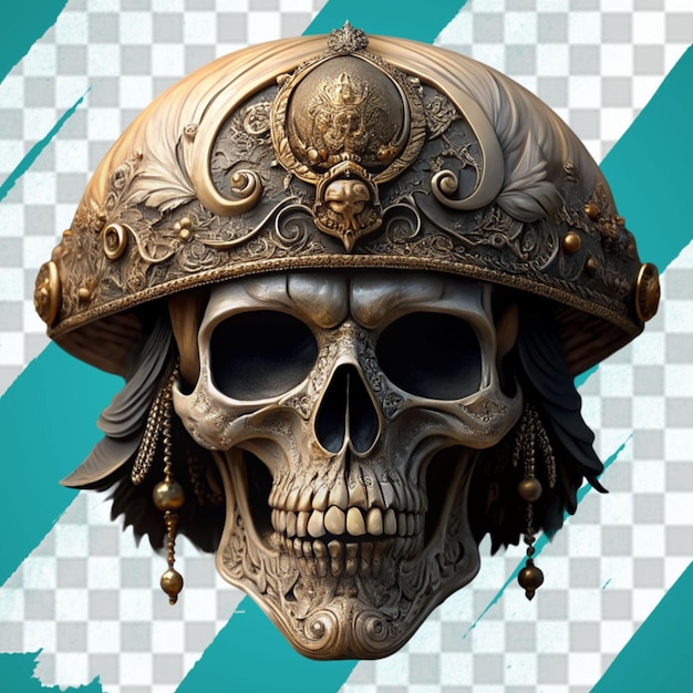 PSD el elegante cráneo de pirata