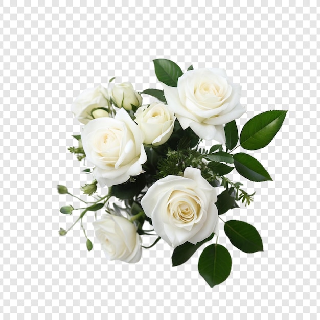 Elegante Creamy White Rose Bouquet Casamento Romance Floral