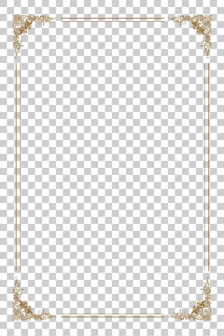 PSD elegante disegno della cornice d'oro