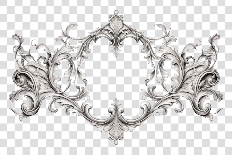 PSD elegante e ornato disegno di cornice vintage