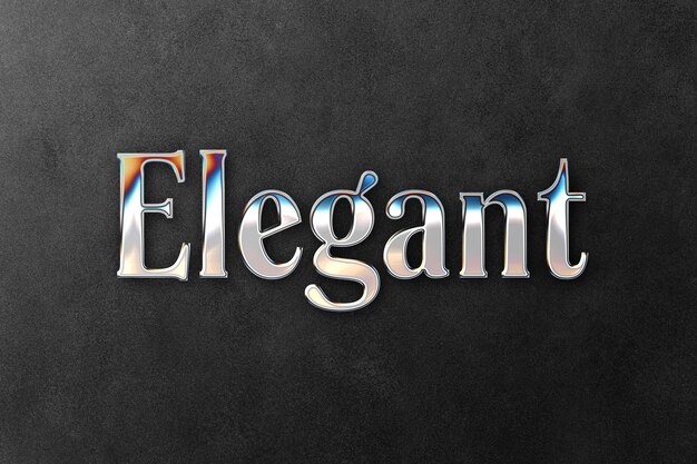 elegante efecto de texto 3D editable