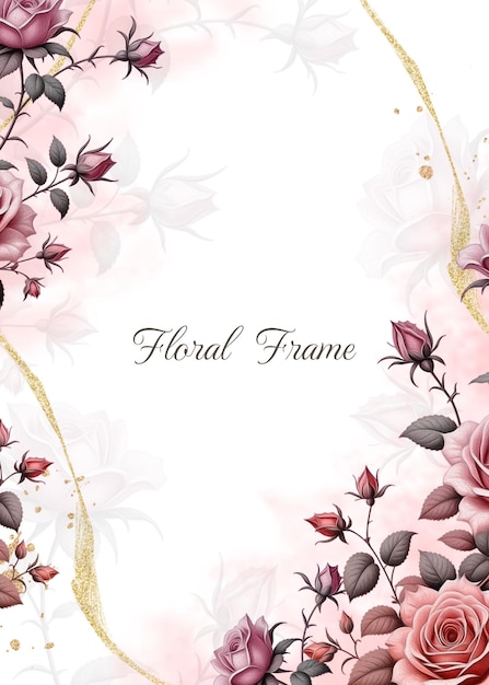 Elegante fondo floral con espacio para texto