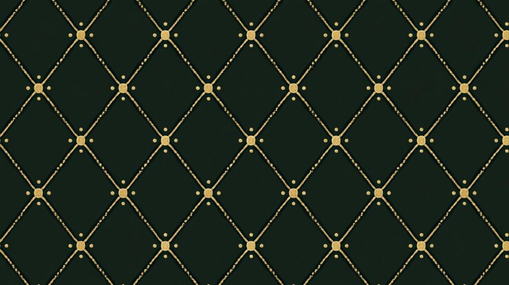 PSD elegante fundo de padrão de diamante geométrico verde escuro e dourado