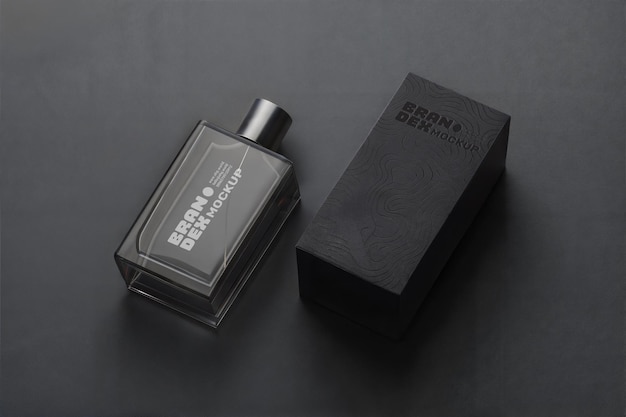 Elegante garrafa e caixa de perfume perfeita para marca e embalagem de luxo