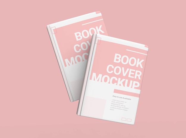 Elegante Hardcover-Bücher Realistisches Mockup